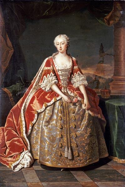 Jean Baptiste van Loo Portrait of Augusta of Saxe-Gotha china oil painting image